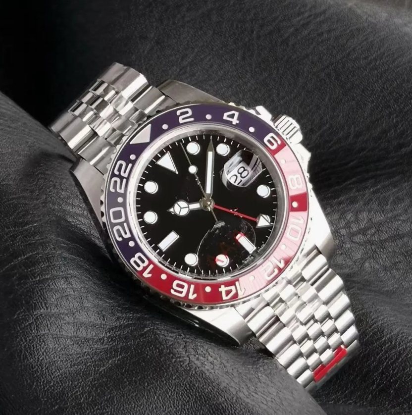 Premium 904L Stainless Steel GMT Automatic Mechanical Men's Watch with Sapphire Crystal