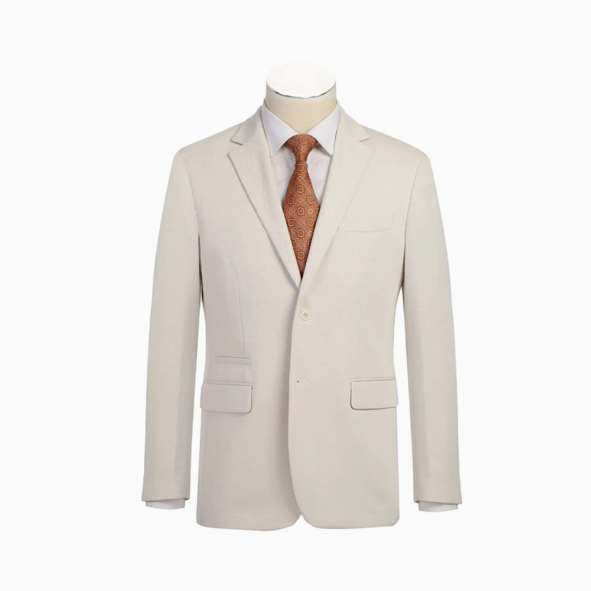 Classic Solid Color Knitted Men's Blazer – Timeless Smart Style