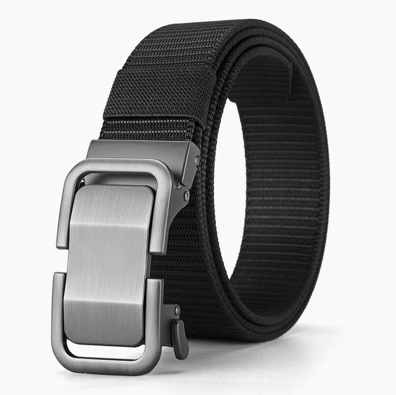 Automatic Buckle Toothless Nylon Belt – Breathable Casual & Business Belt with Custom Logo