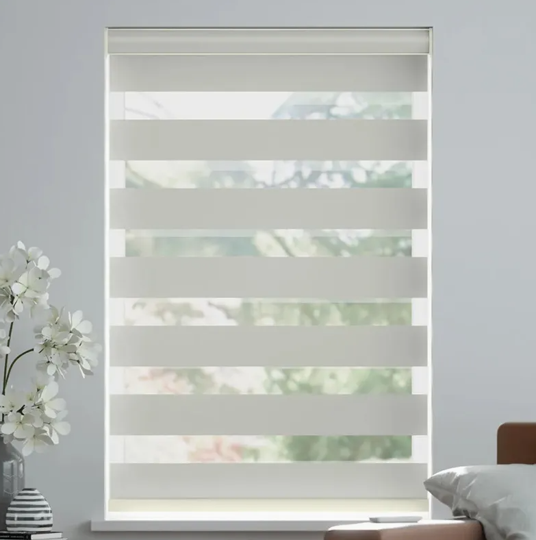 Custom Size Zebra Blackout Roller Blinds – Manual Dual-Layer Window Shades
