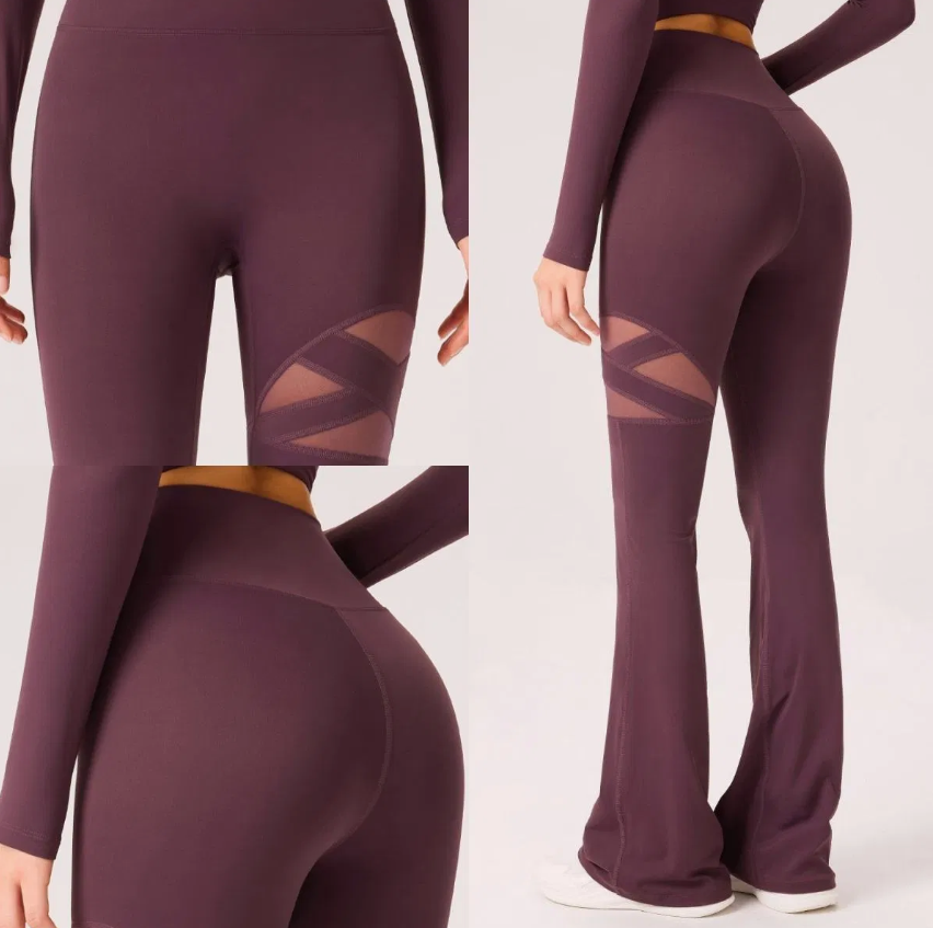 Women's High-Waist Flare Yoga Leggings – Fitness & Running Activewear