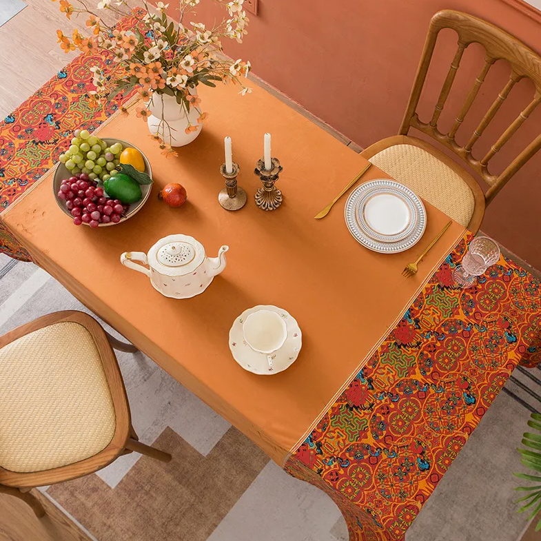 Elegant Cotton Table Cover – Stylish Dining Tablecloth & Surface Protector
