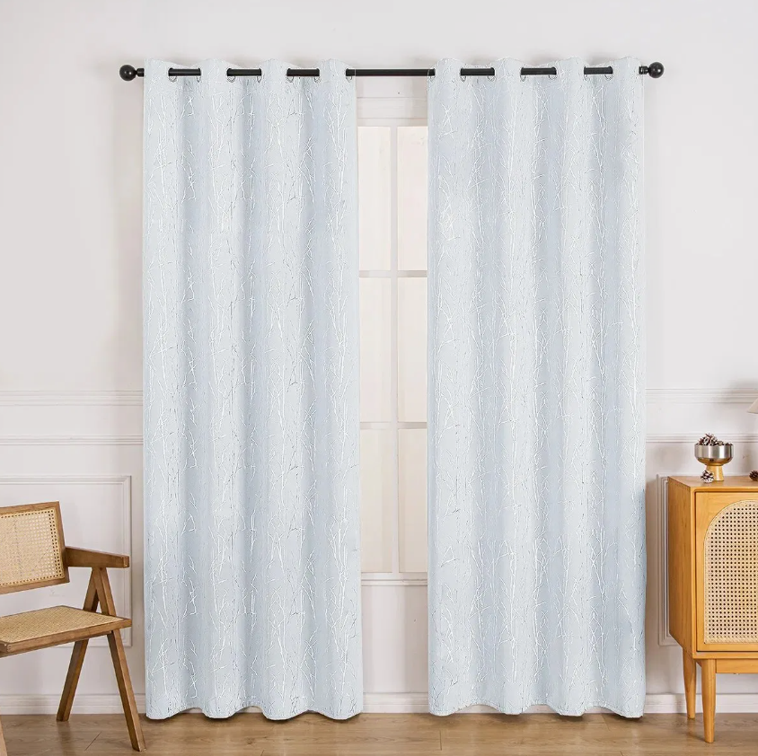 Hot Stamping Printed Heat-Insulating Curtains – Fashionable Shading Window Décor
